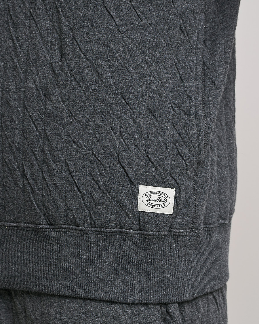 Hombres | Jerséis y prendas de punto | Snow Peak | Natural Warm Stretch Pullover Medium Grey