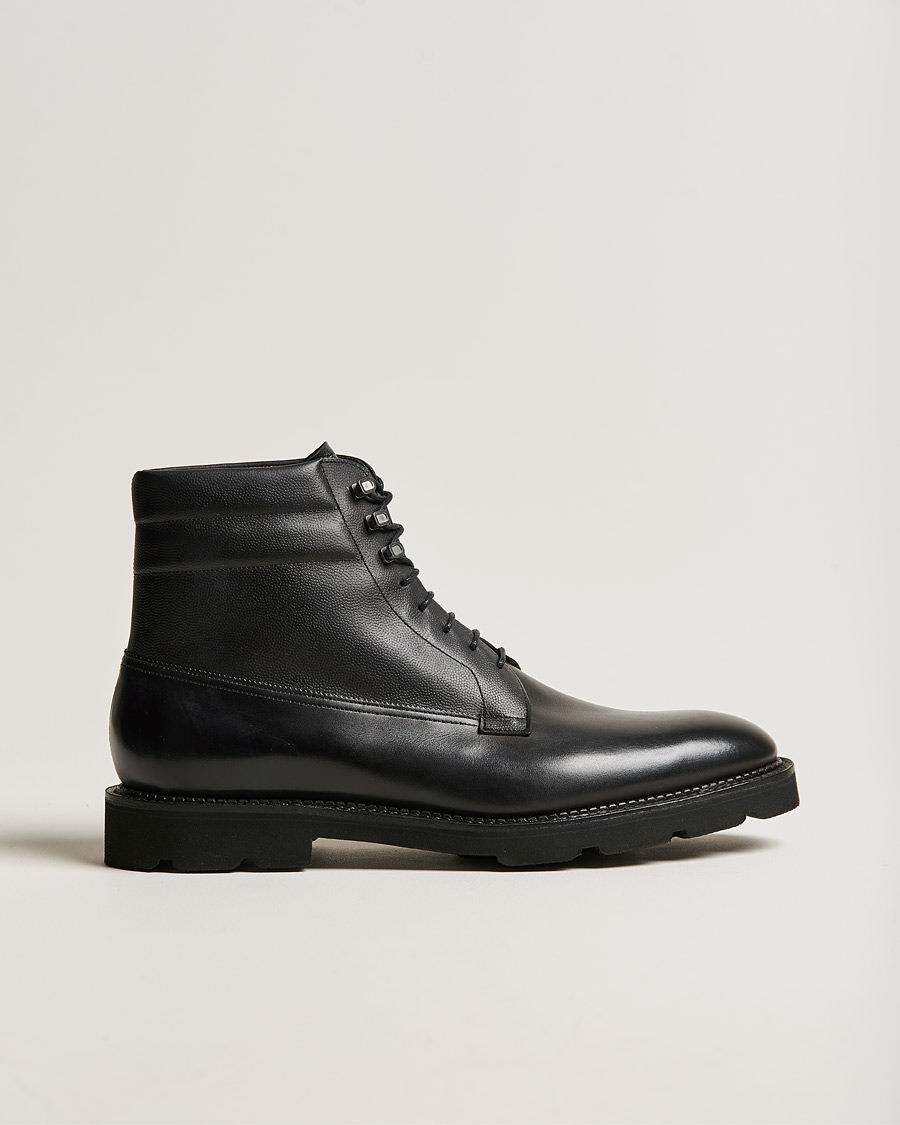 Hombres | John Lobb Adler Leather Boot Black Calf | John Lobb | Adler Leather Boot Black Calf