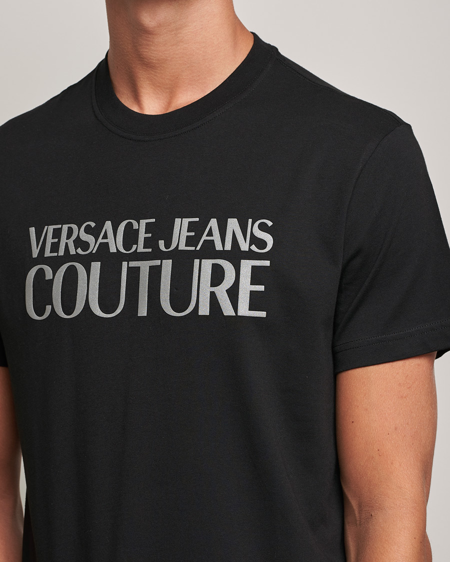 Hombres | Camisetas | Versace Jeans Couture | Logo T-Shirt Black/Silver
