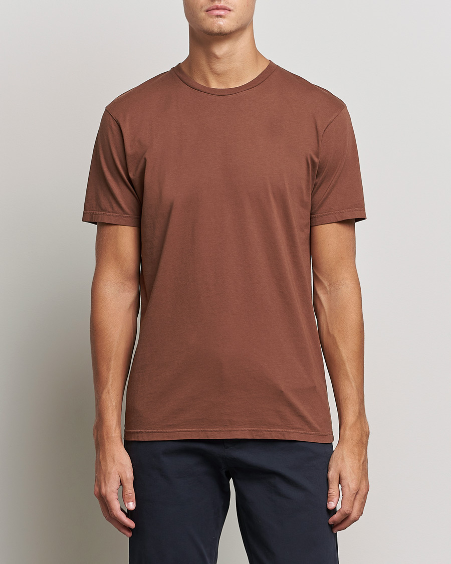 Hombres | Camisetas de manga corta | Colorful Standard | Classic Organic T-Shirt Cinnamon Brown