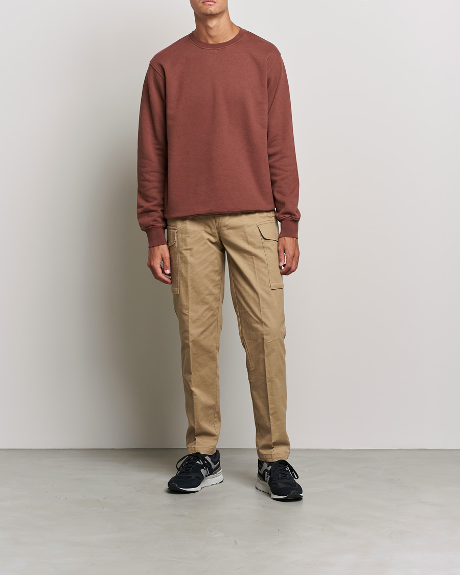 Hombres | Jerséis y prendas de punto | Colorful Standard | Classic Organic Crew Neck Sweat Cinnamon Brown