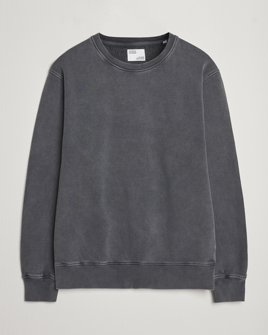 Hombres | Jerséis y prendas de punto | Colorful Standard | Classic Organic Crew Neck Sweat Faded Black