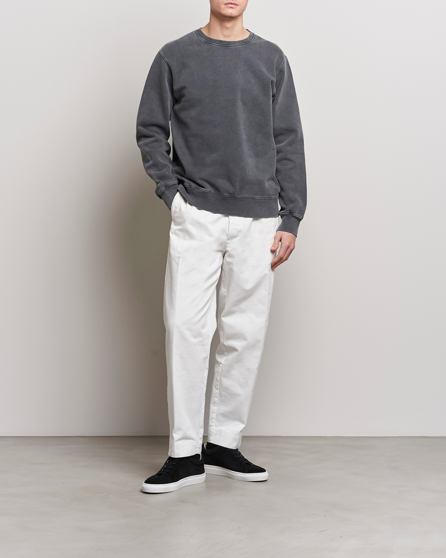 Hombres | Jerséis y prendas de punto | Colorful Standard | Classic Organic Crew Neck Sweat Faded Black