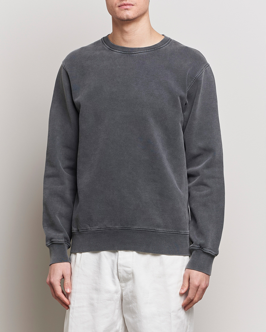 Hombres | Jerséis y prendas de punto | Colorful Standard | Classic Organic Crew Neck Sweat Faded Black