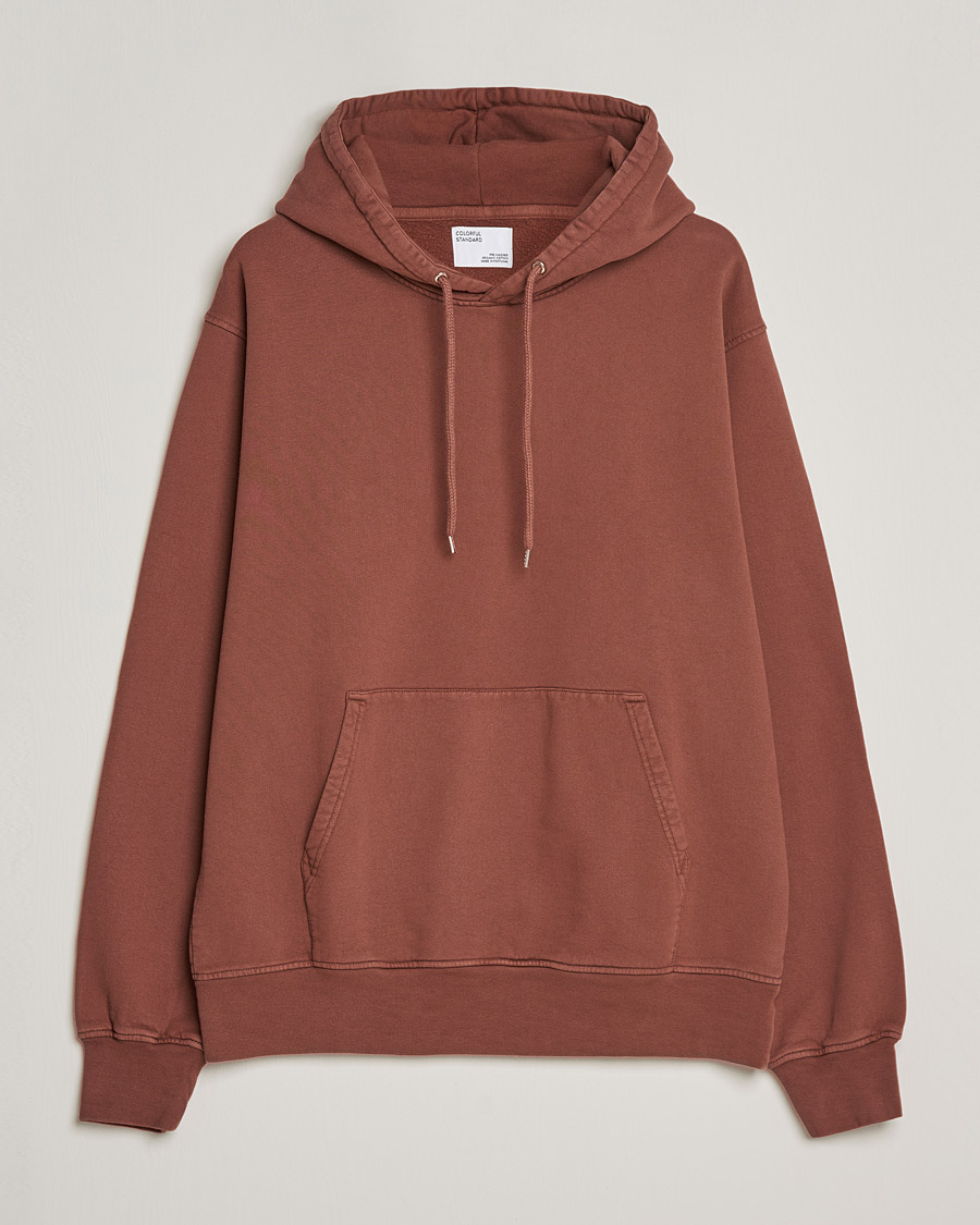 Hombres | Jerséis y prendas de punto | Colorful Standard | Classic Organic Hood Cinnamon Brown