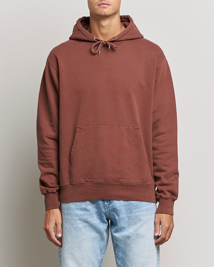 Hombres | Jerséis y prendas de punto | Colorful Standard | Classic Organic Hood Cinnamon Brown