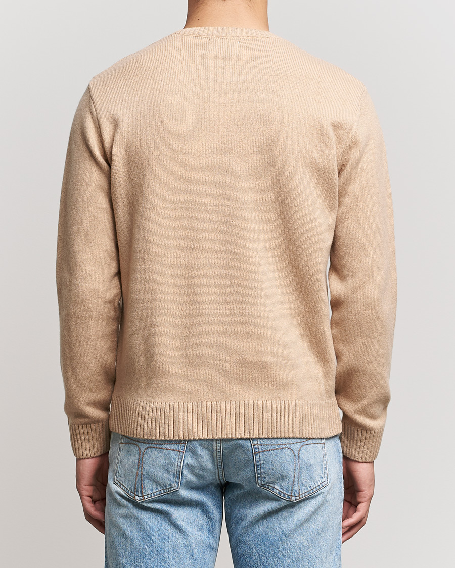 Hombres | Jerséis y prendas de punto | Colorful Standard | Classic Merino Wool Crew Neck Honey Beige