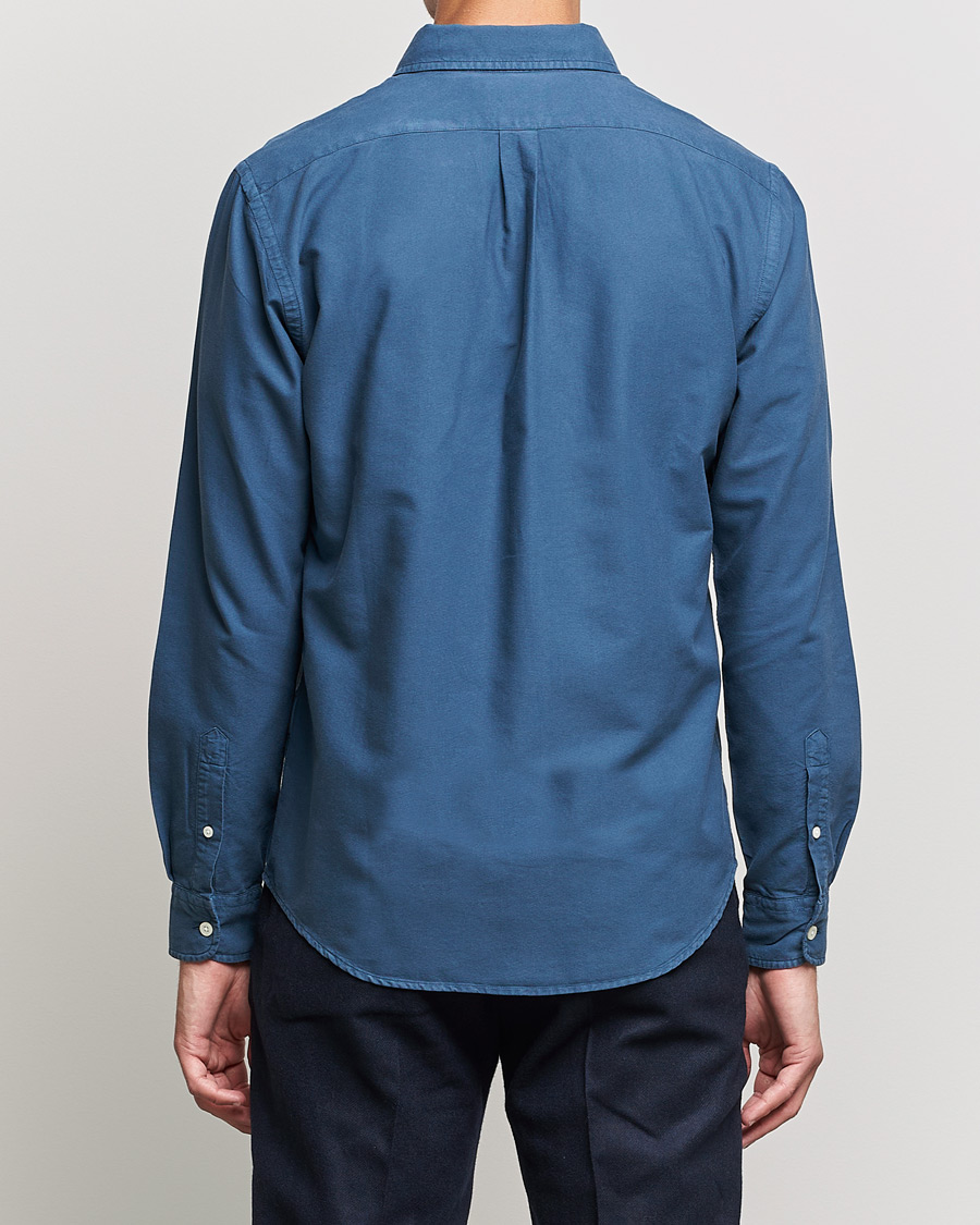 Hombres | Camisas | Colorful Standard | Classic Organic Oxford Button Down Shirt Petrol Blue