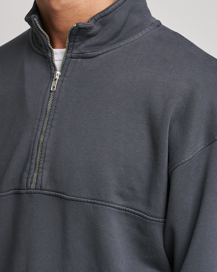 Hombres | Jerséis y prendas de punto | Colorful Standard | Classic Organic Half-Zip Lava Grey