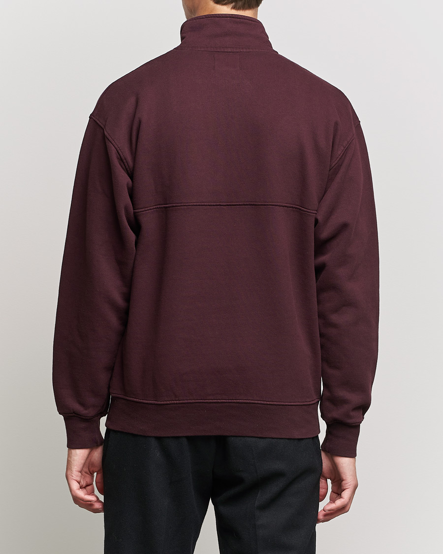 Hombres | Jerséis y prendas de punto | Colorful Standard | Classic Organic Half-Zip Oxblood Red