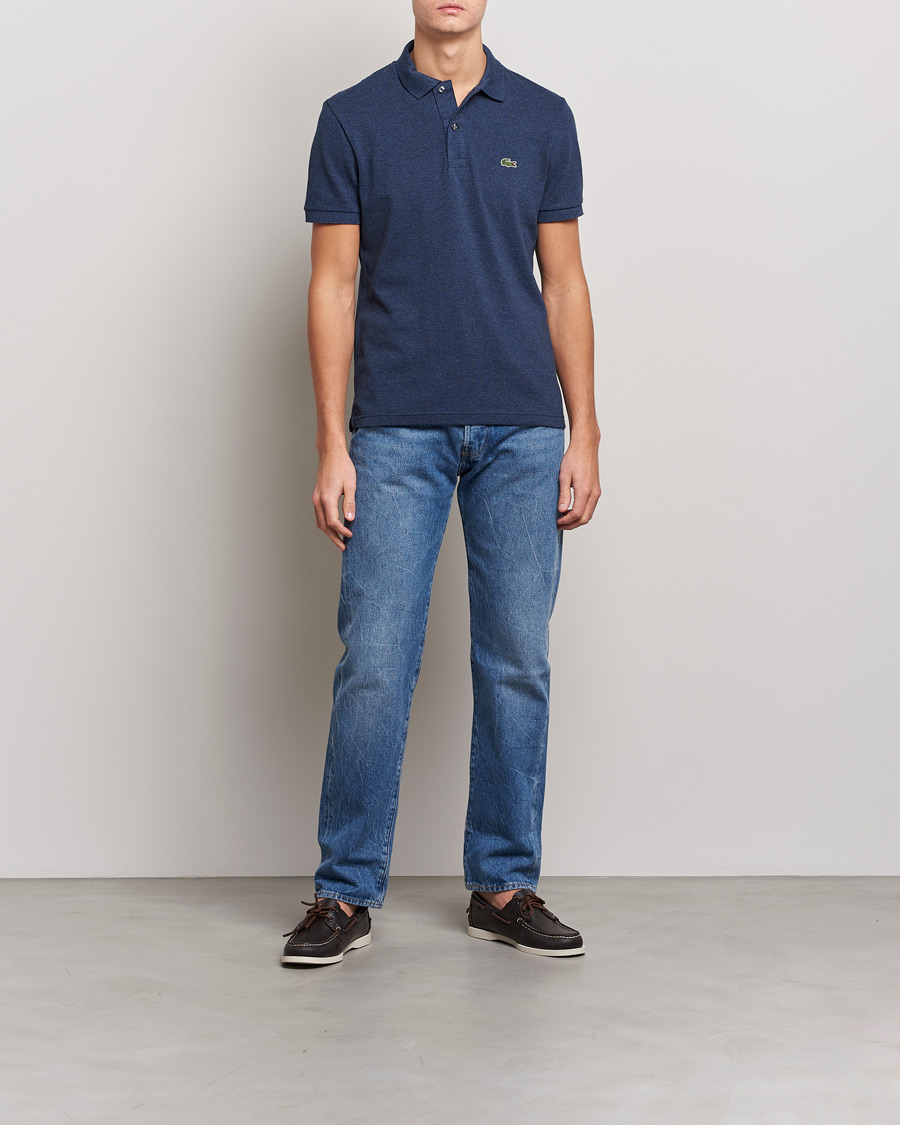 Hombres | Polos | Lacoste | Slim Fit Polo Piké Dark Indigo Blue
