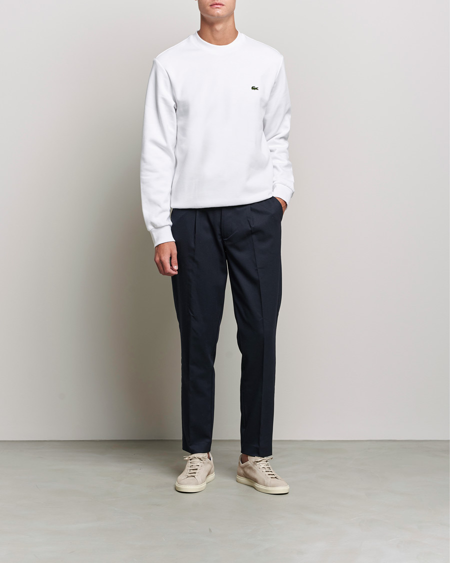 Hombres | Jerséis y prendas de punto | Lacoste | Crew Neck Sweatshirt White