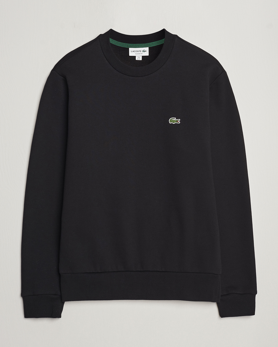 Hombres | Jerséis y prendas de punto | Lacoste | Crew Neck Sweatshirt Black