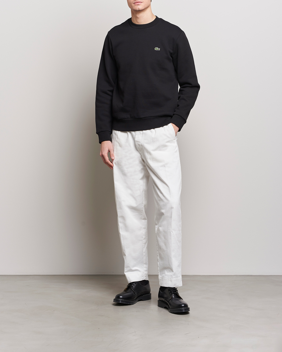 Hombres | Jerséis y prendas de punto | Lacoste | Crew Neck Sweatshirt Black