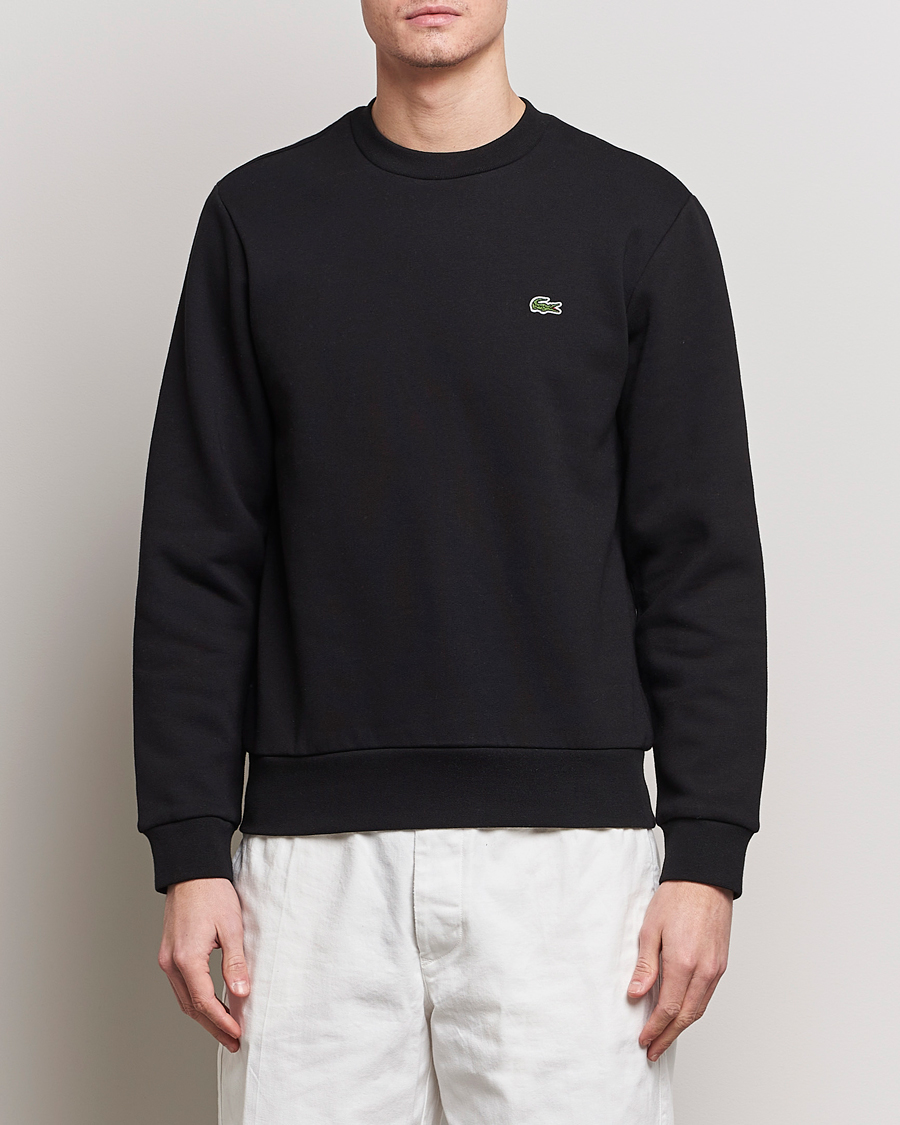 Hombres | Jerséis y prendas de punto | Lacoste | Crew Neck Sweatshirt Black