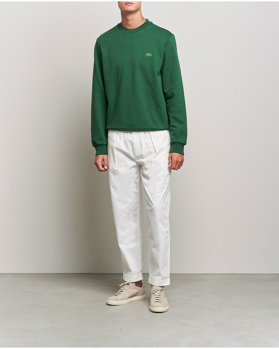 Hombres | Jerséis y prendas de punto | Lacoste | Crew Neck Sweatshirt Green