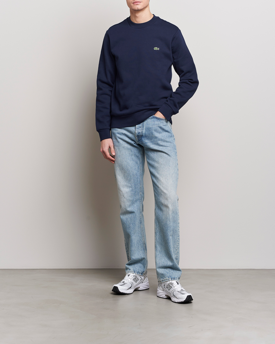 Hombres | Jerséis y prendas de punto | Lacoste | Crew Neck Sweatshirt Navy Blue
