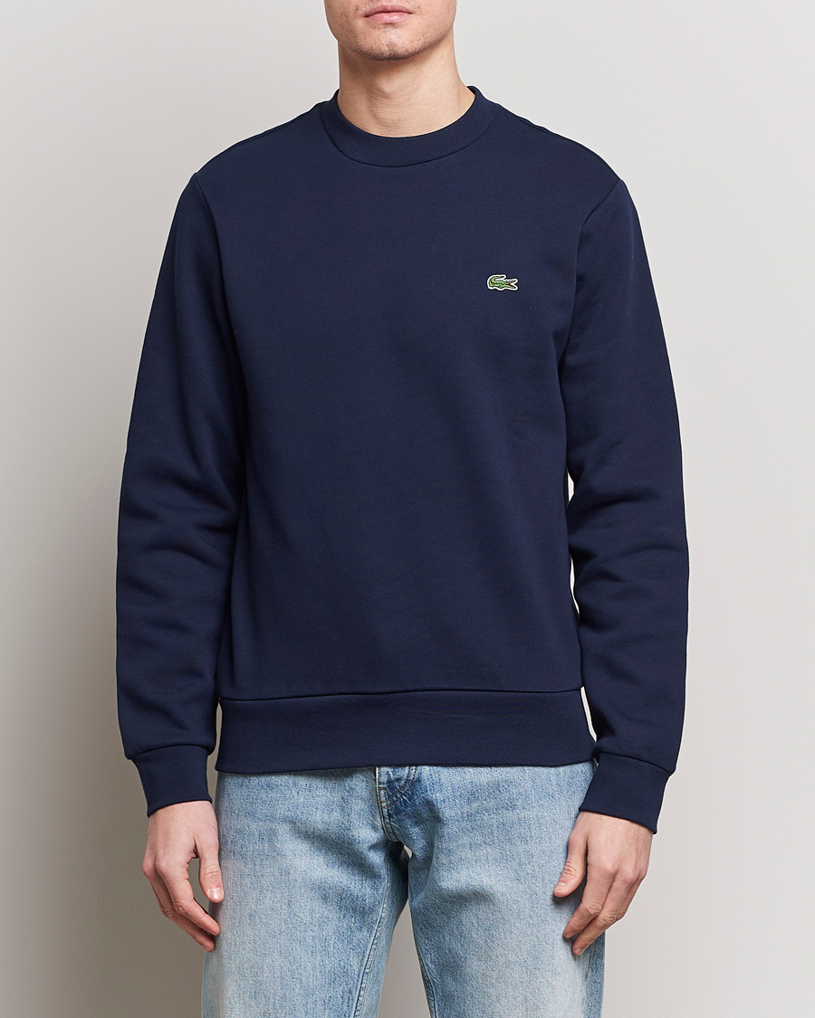Hombres | Jerséis y prendas de punto | Lacoste | Crew Neck Sweatshirt Navy Blue