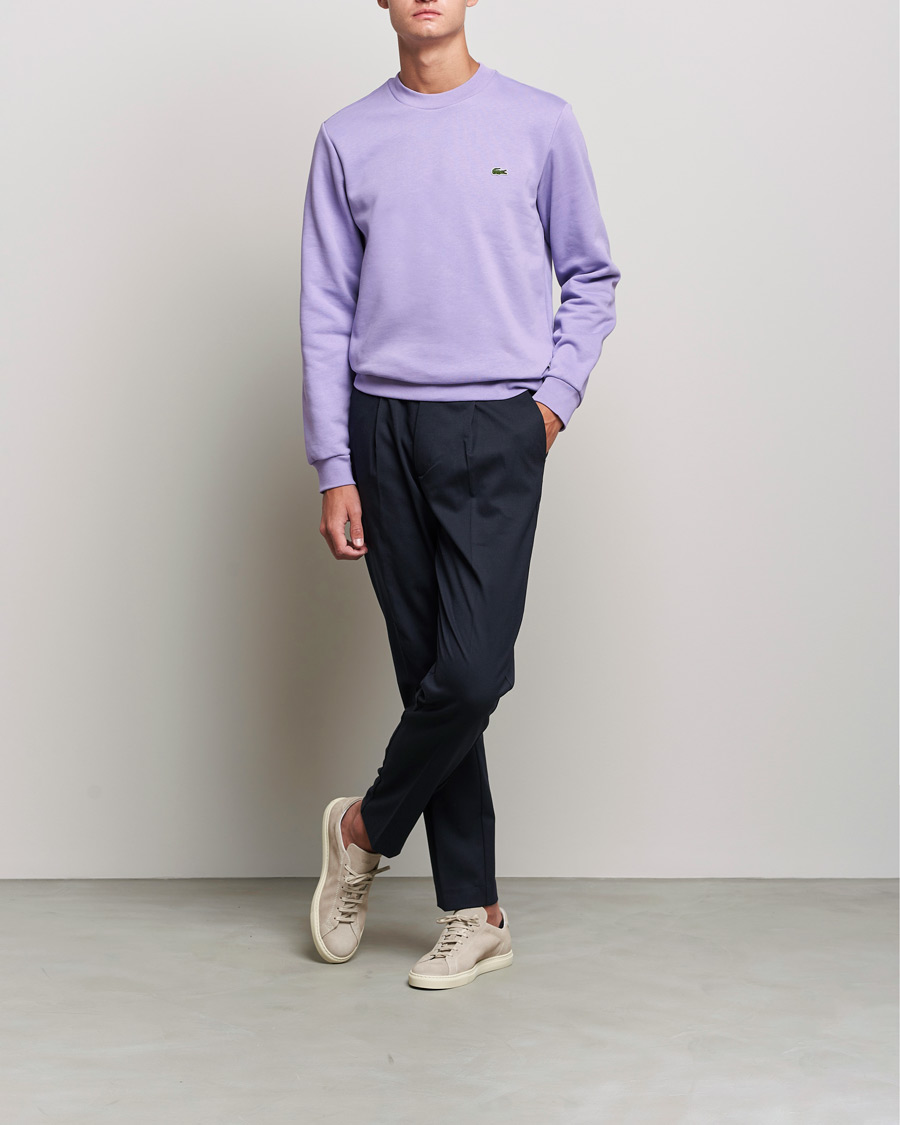 Hombres | Jerséis y prendas de punto | Lacoste | Crew Neck Sweatshirt Neva Purple