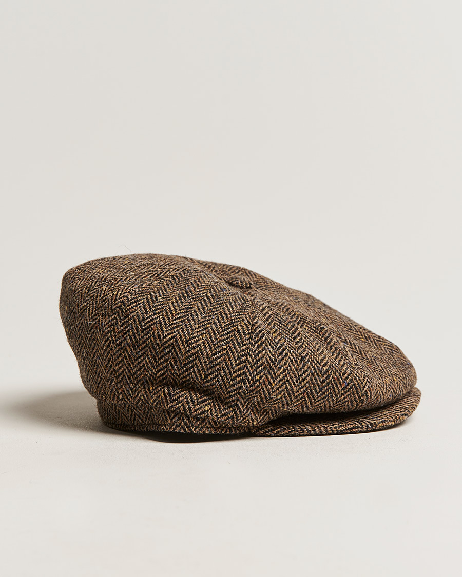 Hombres | Lock & Co Hatters Tremelo Wool Cap Black Beige | Lock & Co Hatters | Tremelo Wool Cap Black Beige