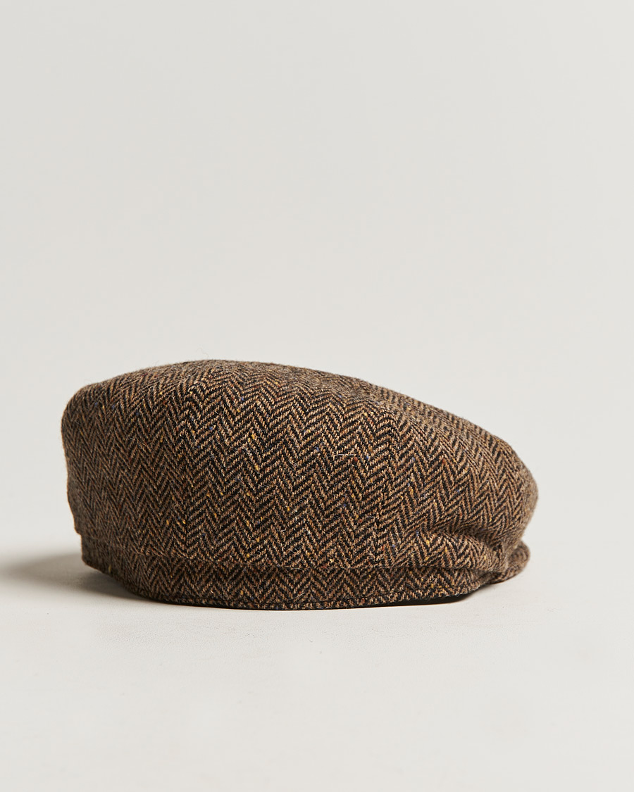 Hombres | Lock & Co Hatters Tremelo Wool Cap Black Beige | Lock & Co Hatters | Tremelo Wool Cap Black Beige