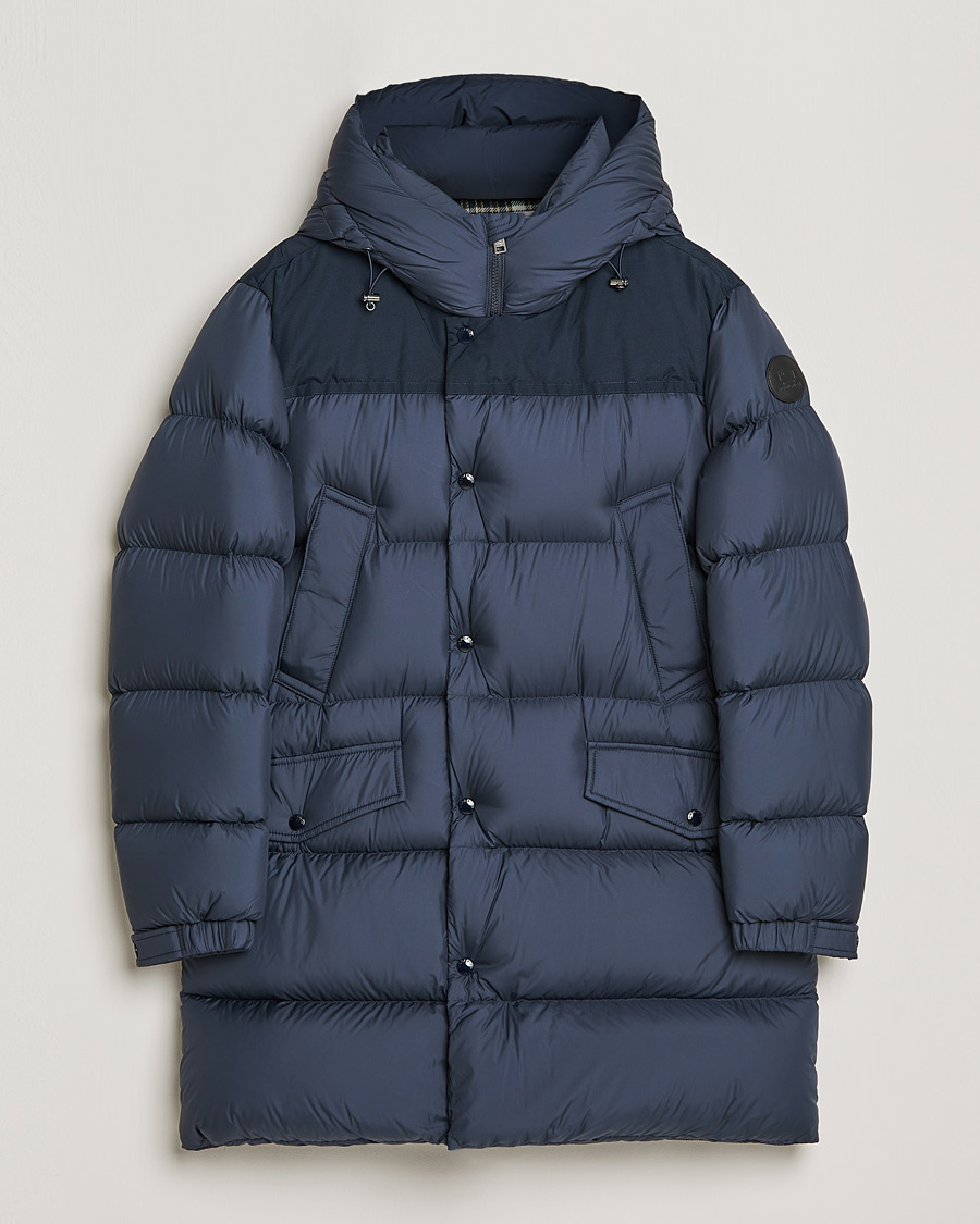 Hombres | Abrigos y chaquetas | Woolrich | Microfiber Sierra Padded Parka Melton Blue