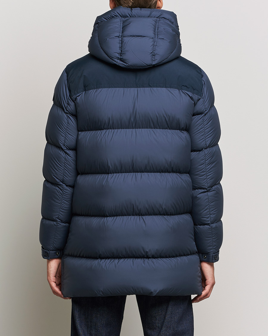 Hombres | Abrigos y chaquetas | Woolrich | Microfiber Sierra Padded Parka Melton Blue