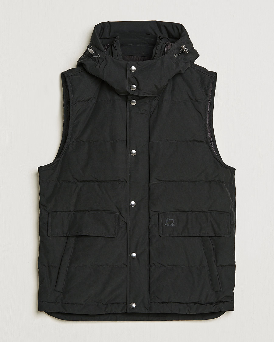 Hombres | Abrigos y chaquetas | Woolrich | Aleutian Detachable Hooded Vest Black