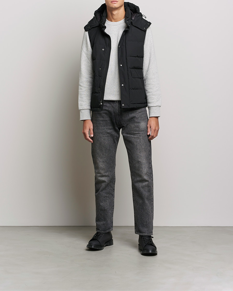 Hombres | Abrigos y chaquetas | Woolrich | Aleutian Detachable Hooded Vest Black