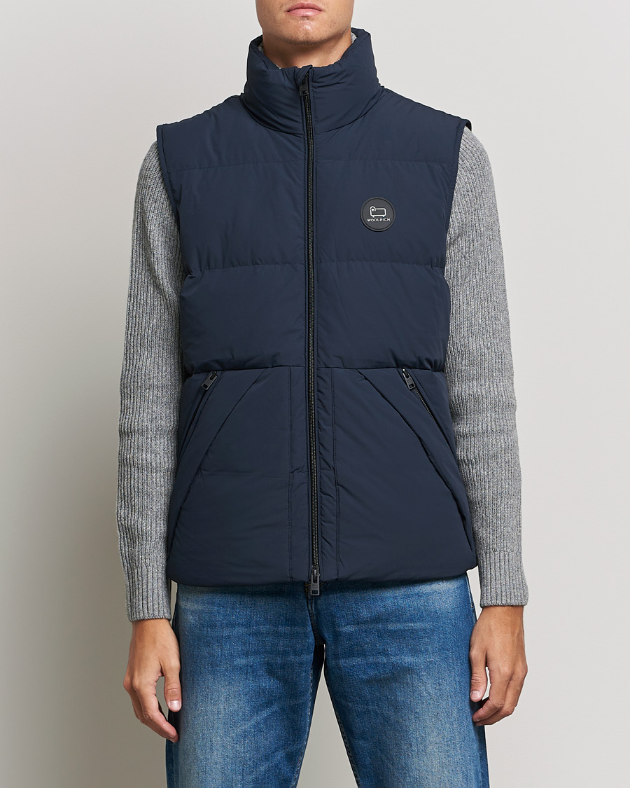 Hombres | Abrigos y chaquetas | Woolrich | Sierra Supreme Vest Melton Blue