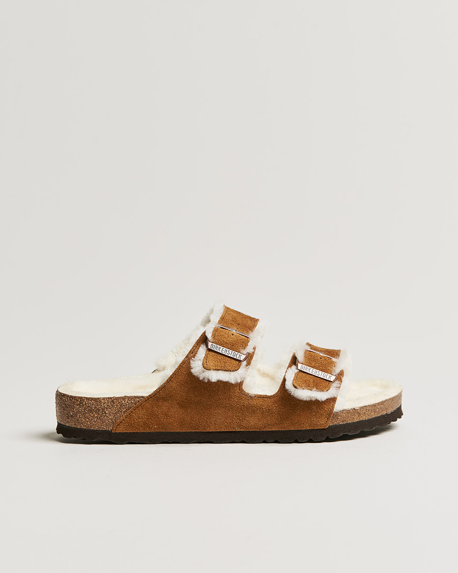 Hombres | BIRKENSTOCK Arizona Classic Footbed Shearling Mink Suede | BIRKENSTOCK | Arizona Classic Footbed Shearling Mink Suede