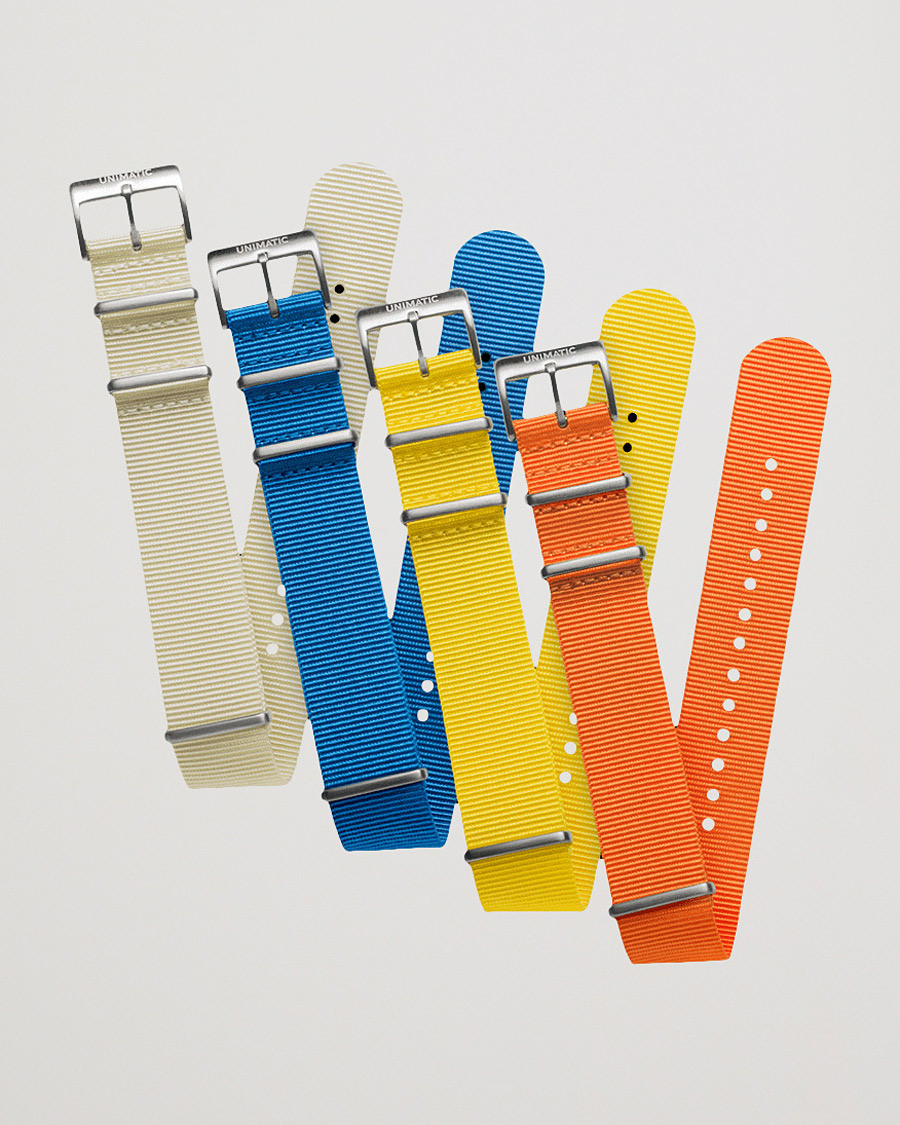 Hombres | Correas de reloj | UNIMATIC | Bold Nato Steel 22mm Strap Set Multi