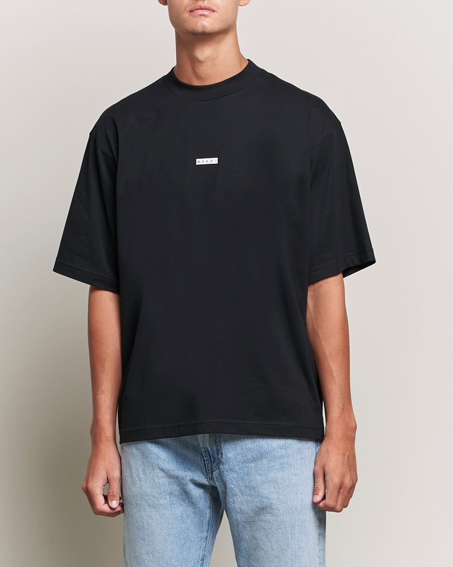 Hombres | Camisetas | Marni | Logo Applied T-Shirt Black