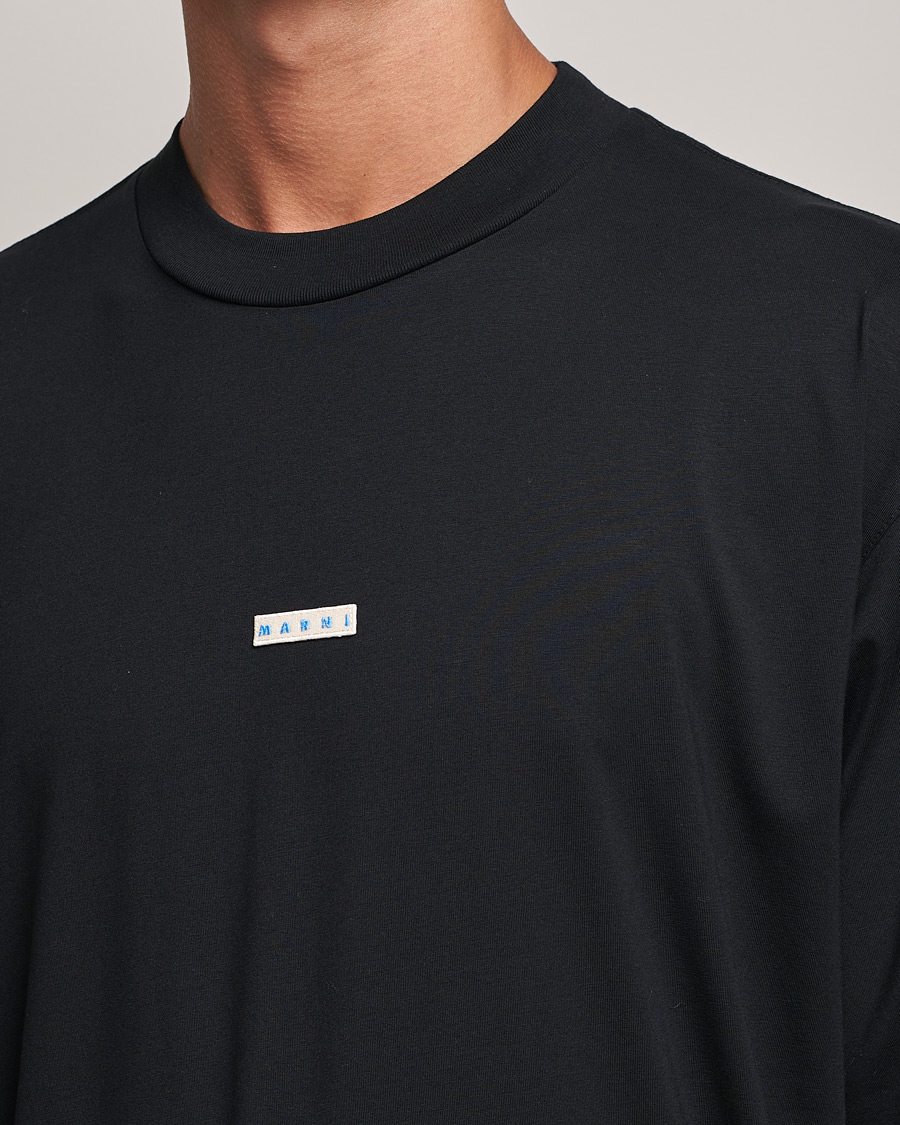Hombres | Camisetas | Marni | Logo Applied T-Shirt Black