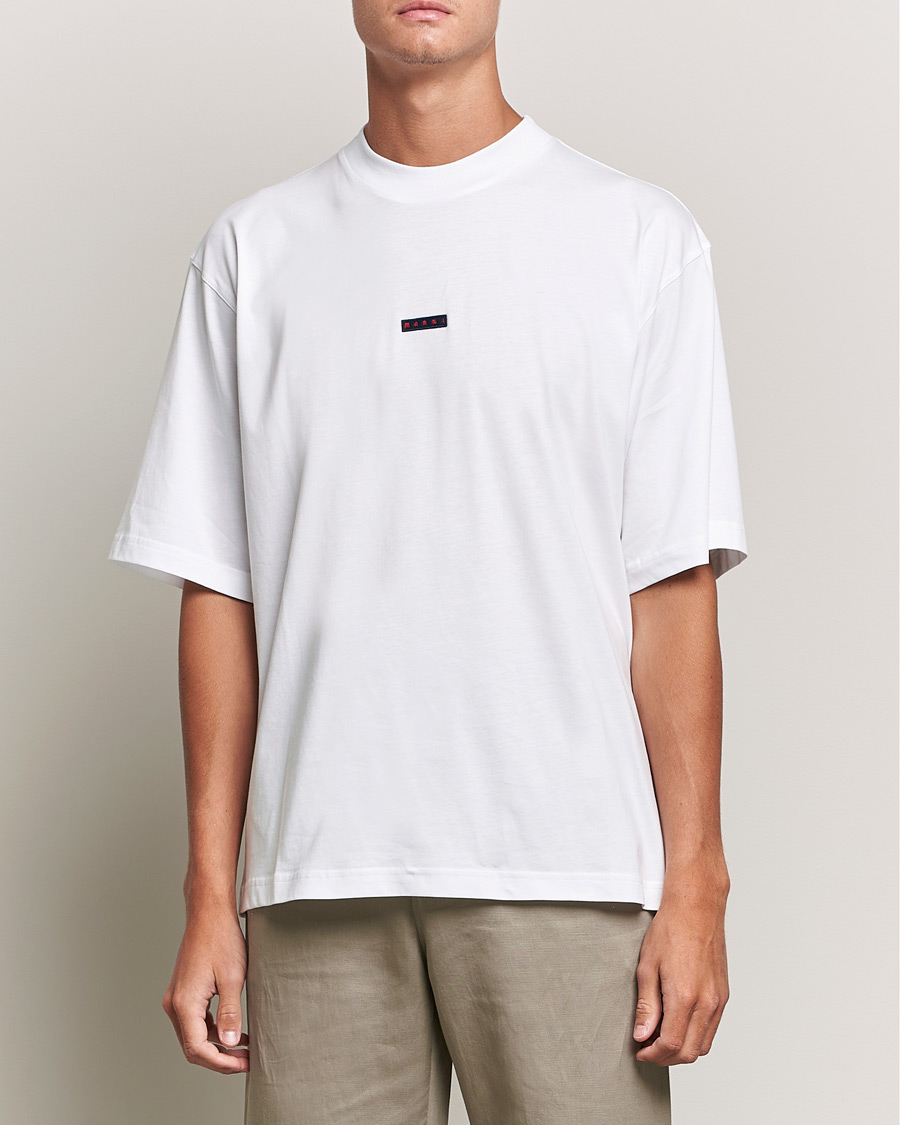 Hombres | Camisetas | Marni | Logo Applied T-Shirt White
