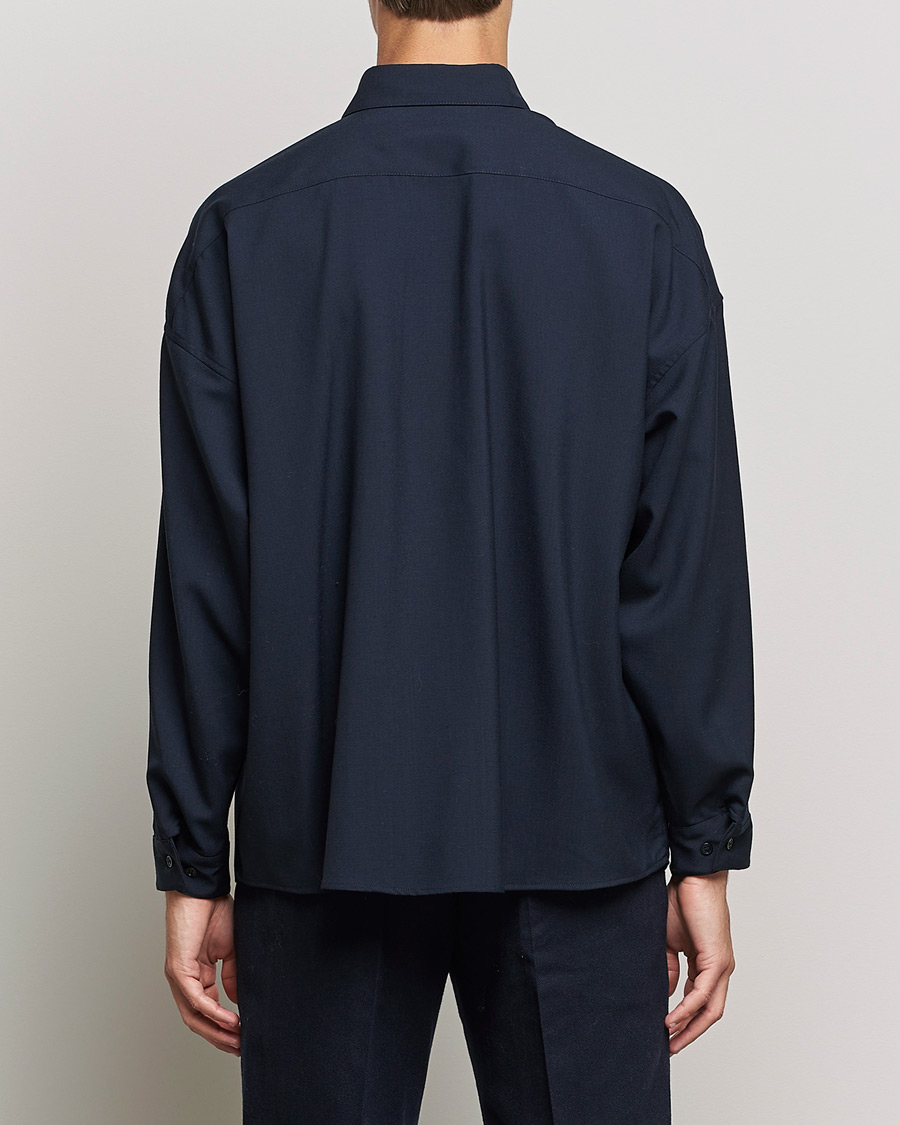 Hombres | Camisas | Marni | Tropical Wool Oversize Shirt Blublack