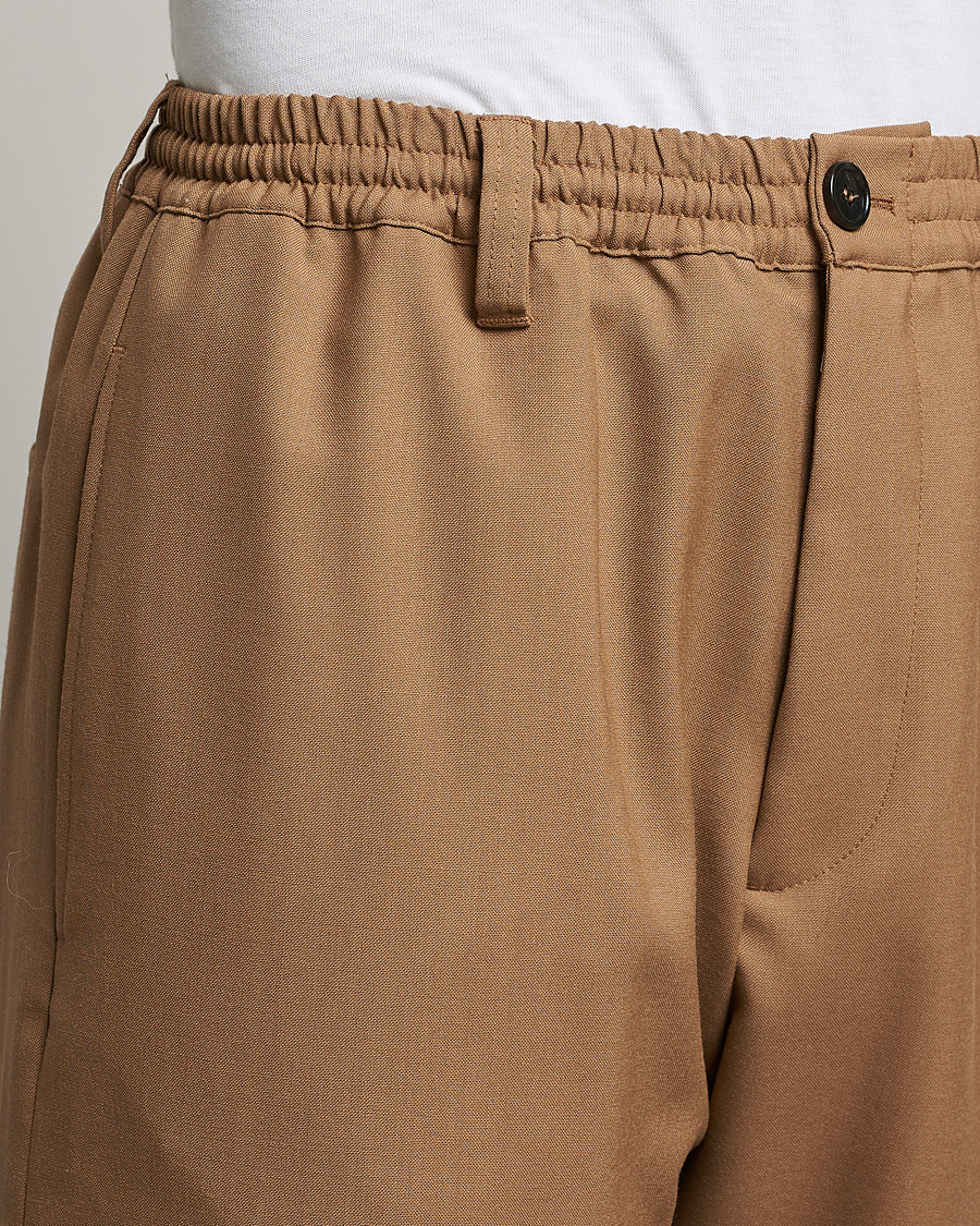 Hombres | Pantalones | Marni | Tropical Wool Trousers Beige