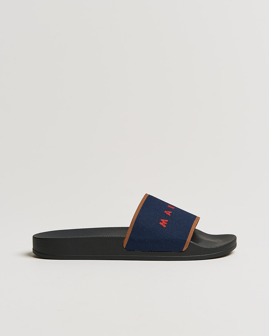 Hombres | Marni Knit Slides Navy | Marni | Knit Slides Navy