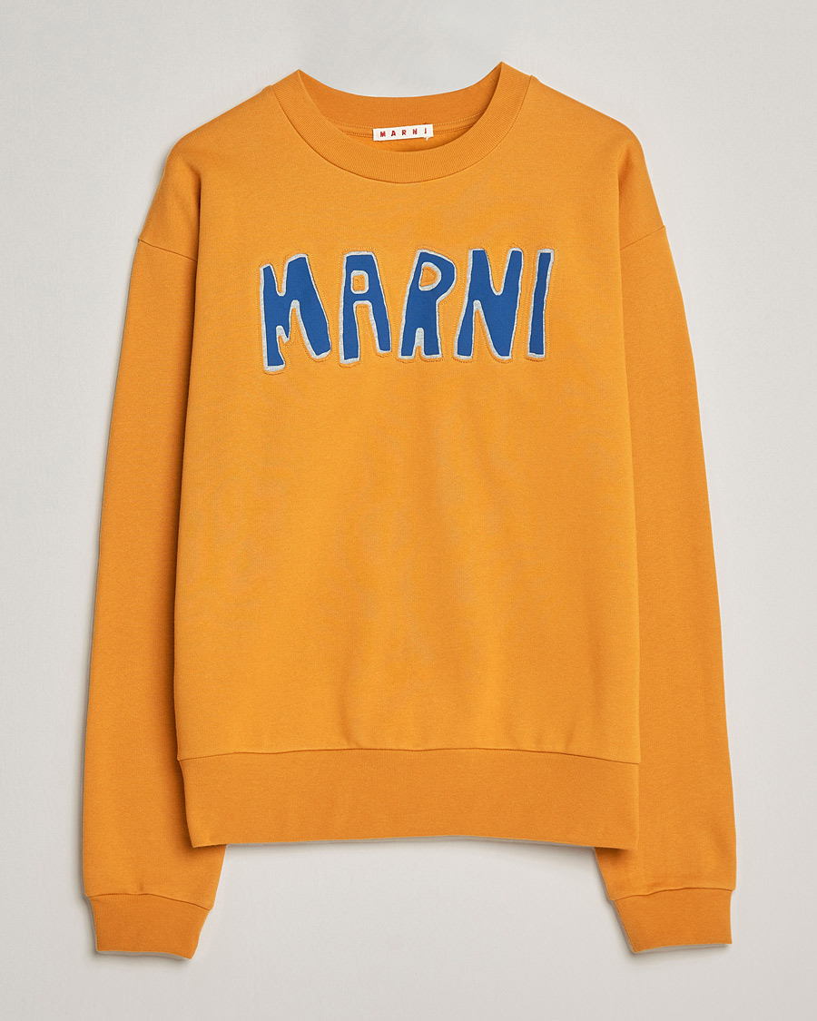Hombres | Jerséis y prendas de punto | Marni | Brushed Logo Sweatshirt Yellow
