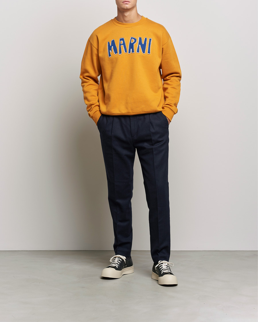 Hombres | Jerséis y prendas de punto | Marni | Brushed Logo Sweatshirt Yellow