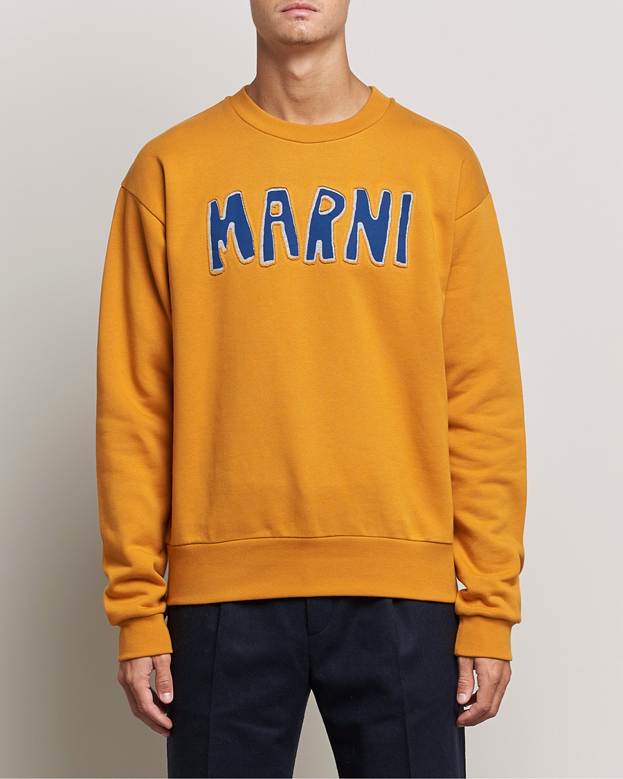 Hombres | Jerséis y prendas de punto | Marni | Brushed Logo Sweatshirt Yellow
