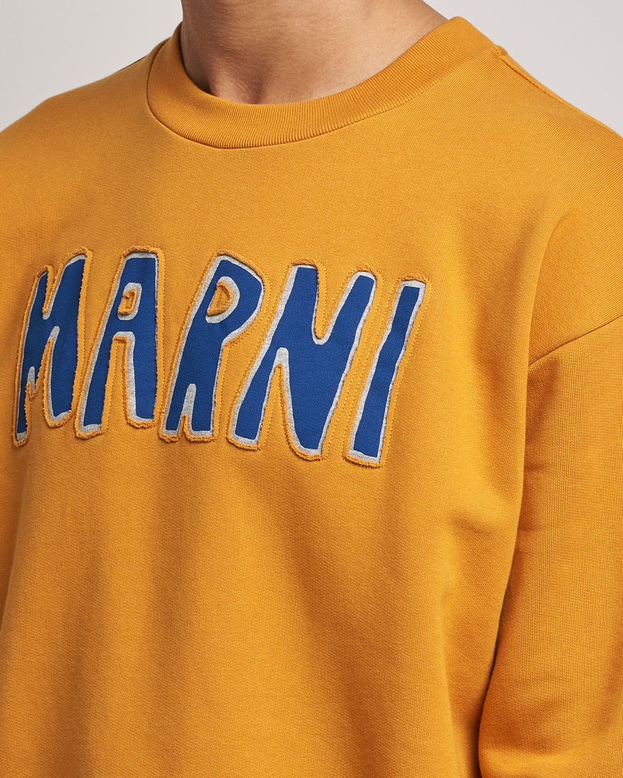 Hombres | Jerséis y prendas de punto | Marni | Brushed Logo Sweatshirt Yellow