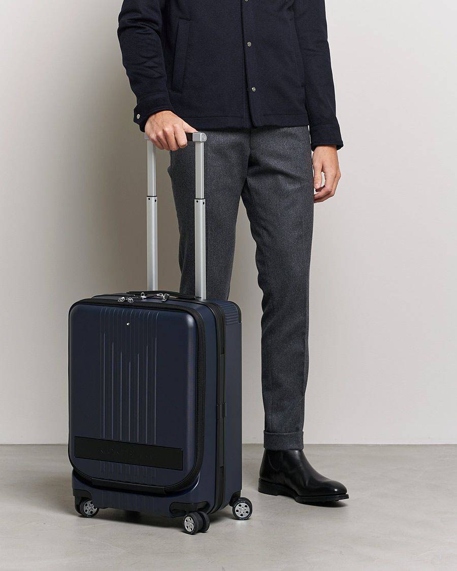 Hombres | Bolsos | Montblanc | Trolley Cabin w. Pocket 4 Wheels Blue