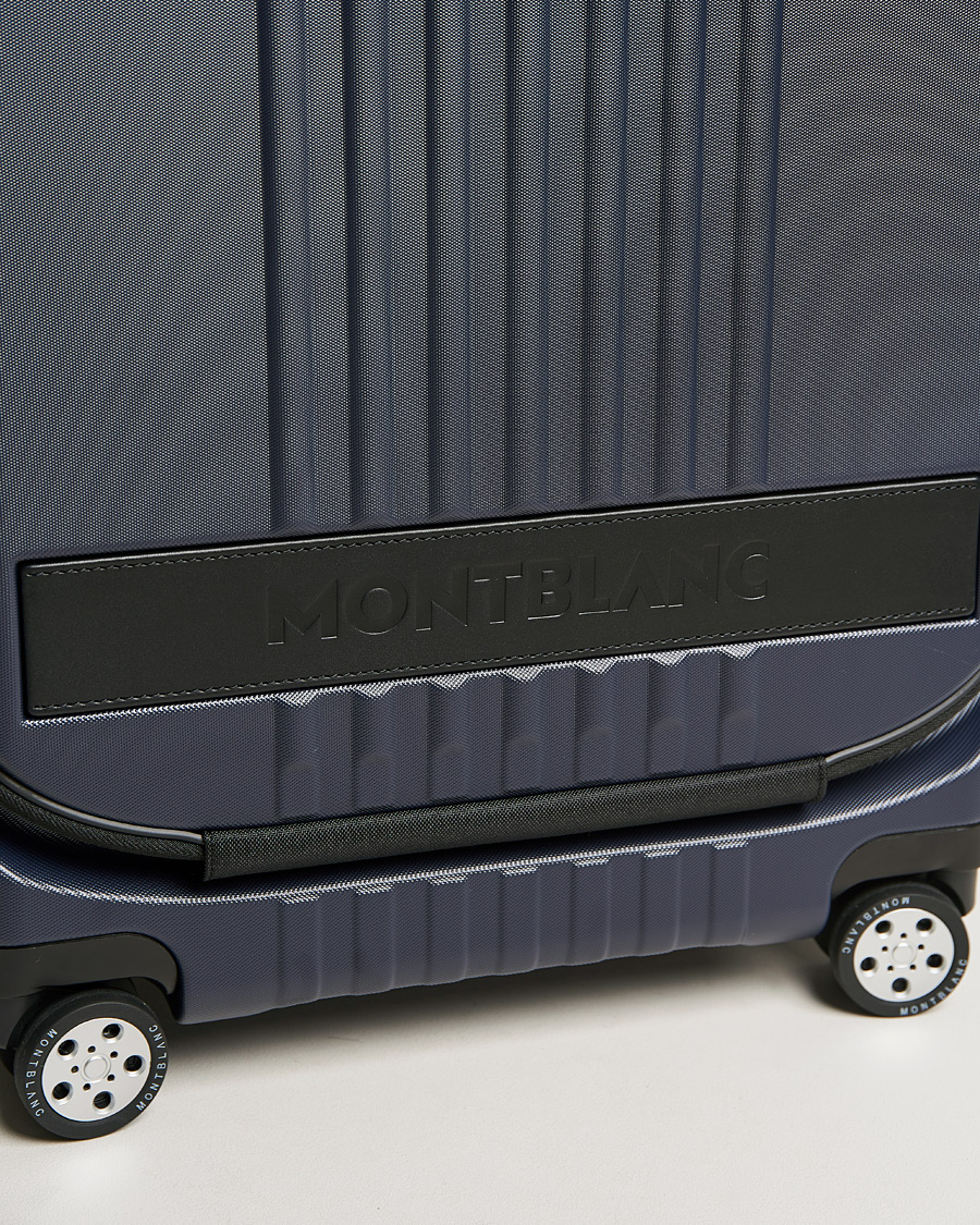 Hombres | Montblanc Trolley Cabin w. Pocket 4 Wheels Blue | Montblanc | Trolley Cabin w. Pocket 4 Wheels Blue