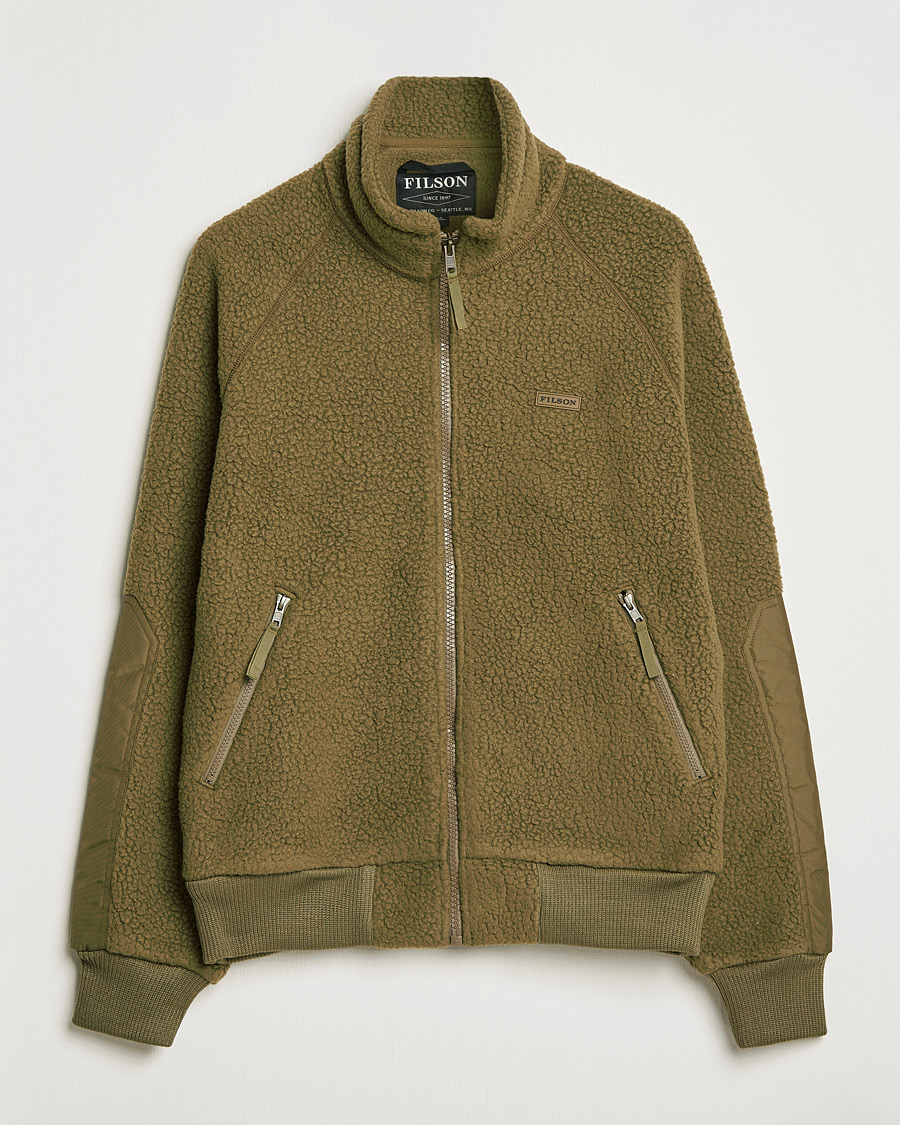 Hombres | Jerséis y prendas de punto | Filson | Sherpa Fleece Jacket Marsh Olive