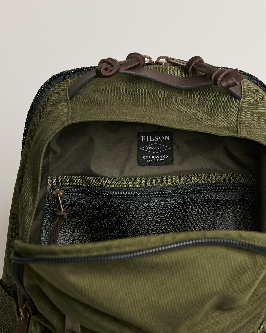 Hombres | Filson Dryden Cordura Nylon Backpack Otter Green | Filson | Dryden Cordura Nylon Backpack Otter Green