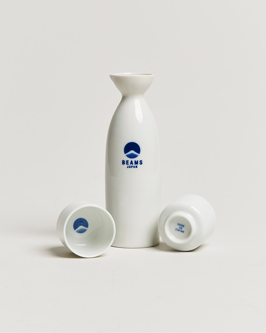 Hombres | Hogar | Beams Japan | Sake Bottle & Cup Set White
