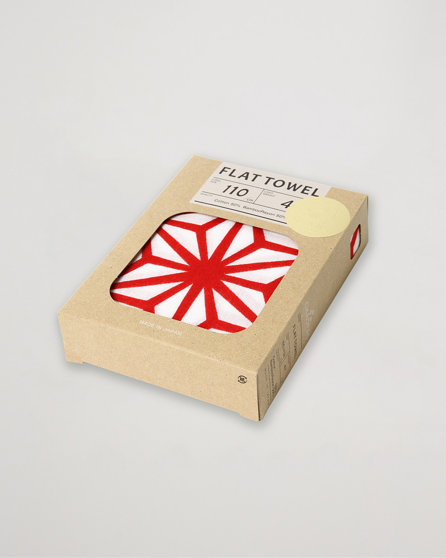 Hombres | Beams Japan Chaoras Hand Towel White/Red | Beams Japan | Chaoras Hand Towel White/Red