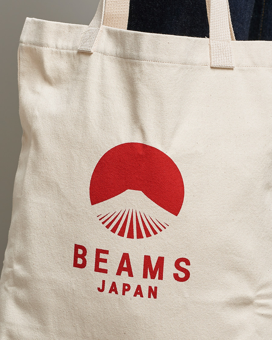 Hombres | Beams Japan x Evergreen Works Tote Bag White/Red | Beams Japan | x Evergreen Works Tote Bag White/Red