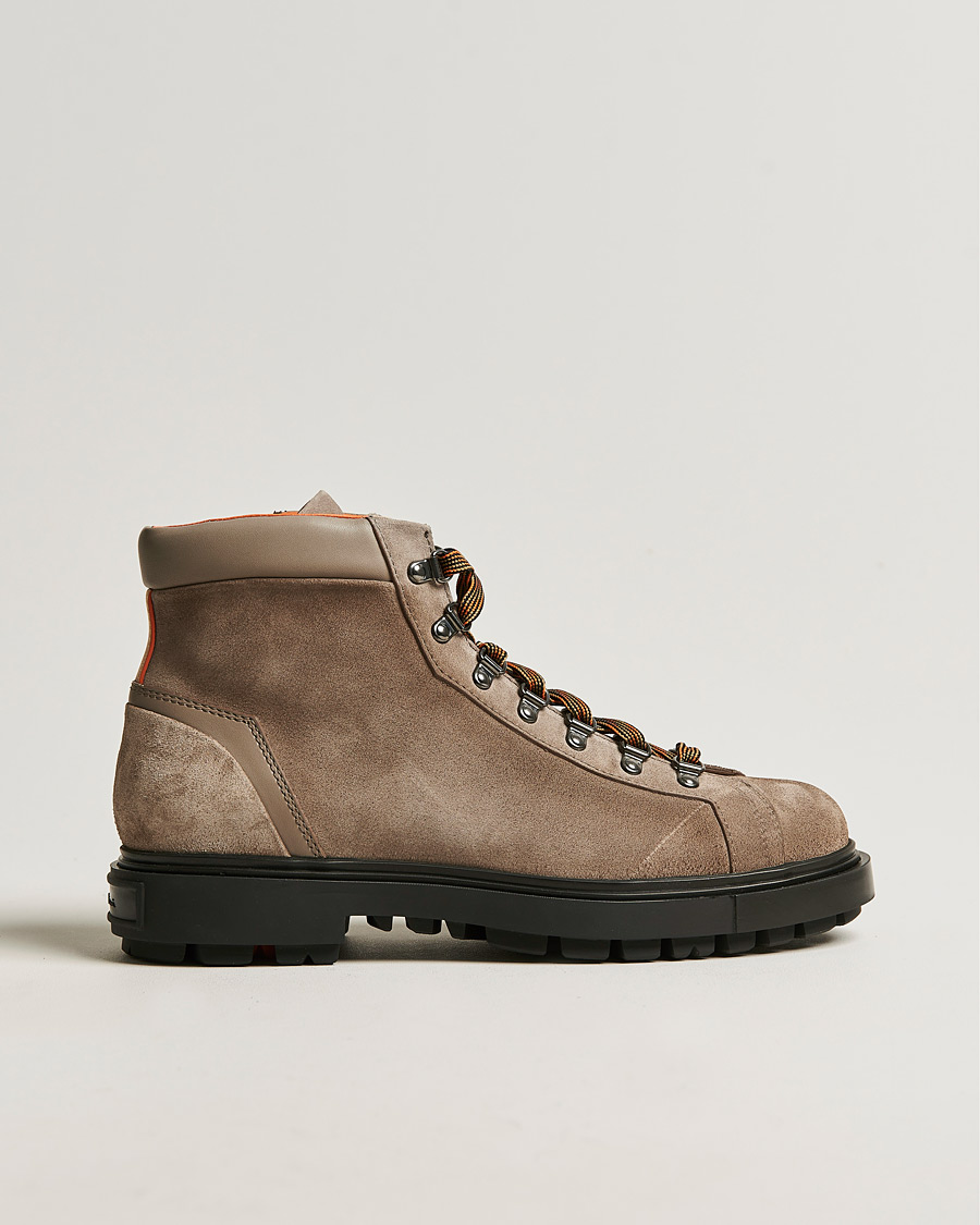 Hombres | Santoni Winter Boot Beige Suede | Santoni | Winter Boot Beige Suede
